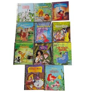 Vintage Children's Books Little Golden Disney Story Bundle Lot of 11 Board Books